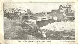 Mill and Power Dam Postcard