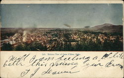 Birdseye View of Coeur d'Alene Idaho Postcard Postcard