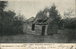 Horace Greeley Schoolhouse Greenfield, NH Postcard Postcard