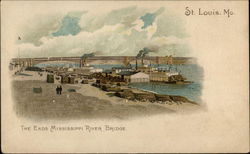 The Eads Mississippi River Bridge Postcard