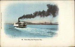 Ferry Boat, San Francisco Bay Postcard