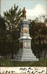 Soldiers' Monument Winsted, CT Postcard Postcard