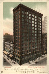 Chicago Savings Bank Bldg Postcard