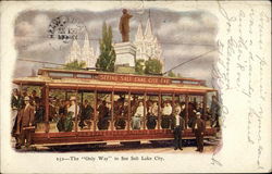 The "Only Way" to See Salt Lake City Postcard
