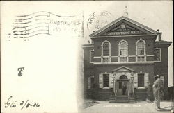 Carpenters hall Postcard