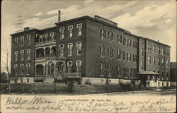 Lutheran Hospital St. Louis, MO Postcard Postcard