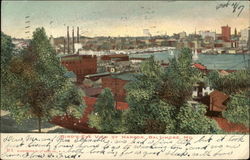 Bird's-Eye View of Harbor Postcard
