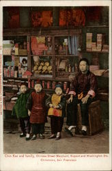 Chin Kee and Family Postcard