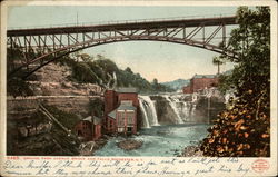Driving Park Avenue Bridge and Falls Postcard