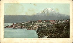 Tacoma and Mt. Tacoma Washington Postcard Postcard