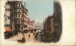 View Down Street Los Angeles, CA Postcard Postcard