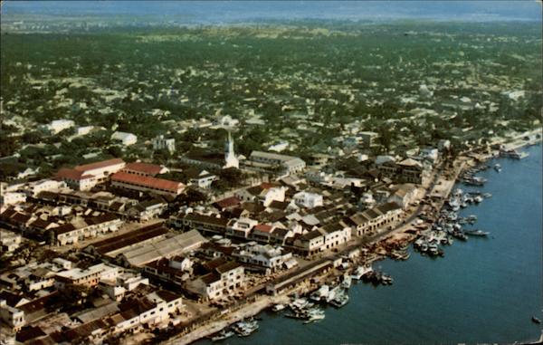 Waterport at the seaport of Da Nang Vietnam Southeast Asia