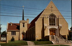 First Lutheran Church Rice Lake, WI Postcard Postcard