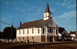 Ewell Methodist Church and Parsonage Smith Island, MD Postcard Postcard