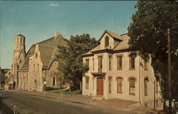 The Presbyterian Church & The Church School Buildings Postcard