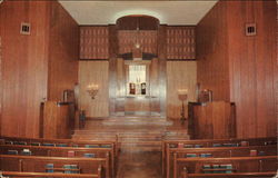 Pulpit Sanctuary, Temple Beth Israel Postcard