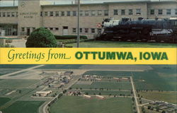 Views of City Ottumwa, IA Postcard Postcard