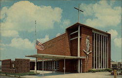 Our Lady of the Skies R. C. Chapel Postcard
