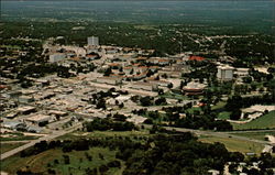 Aerial View of Southwest Texas State University Postcard