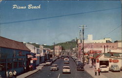 Main Street Pismo Beach, CA Postcard Postcard