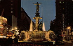 Fountain Square Cincinnati, OH Postcard Postcard