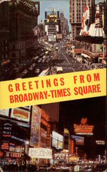 Broadway - Times Square New York, NY Postcard Postcard