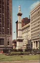 Civil War Monument Youngstown, OH Postcard Postcard