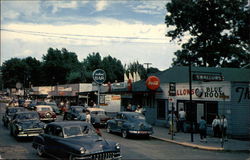 Main Street Looking East Postcard