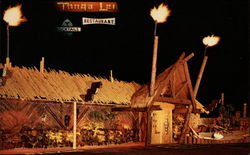 Tonga Lei Polynesian Restaurant & Motel Malibu, CA Postcard Postcard