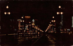 Canal Street at Night Postcard