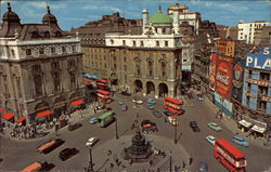 Picadilly Circus London, England Postcard Postcard