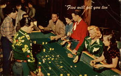 Five Will Get You Ten Nevada Casinos & Gambling Postcard Postcard