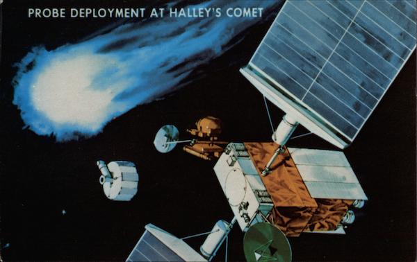 Probe Deployment At Halley's Comet Space & Rockets