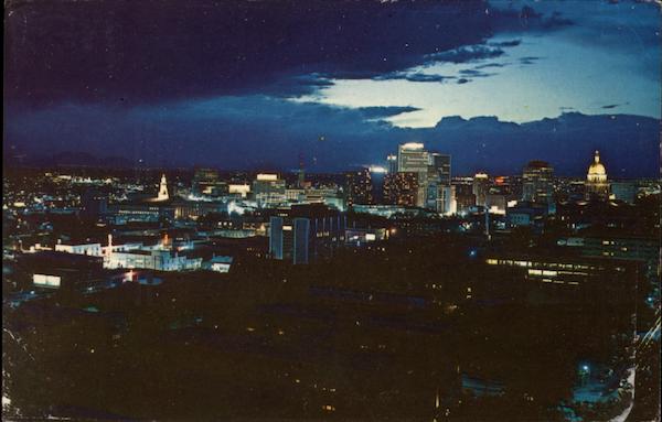 Denver at Nightfall Colorado