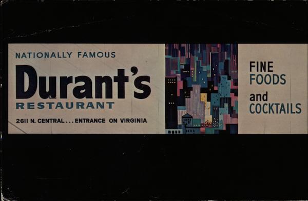 Durant's Nationally Famous Restaurant Phoenix Arizona