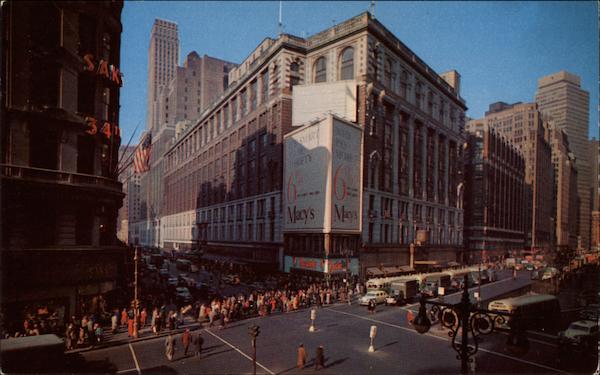 Herald Square showing Macy's Department Store New York