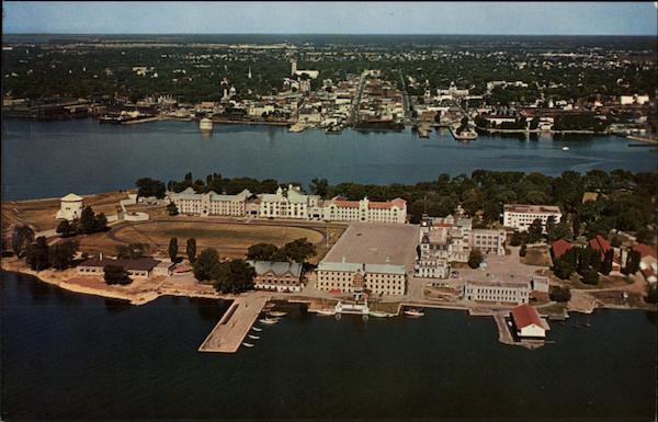 Aerial View of Royal Military College Ontario Canada