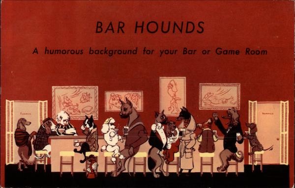 Bar Hounds Novelty Scene Dogs