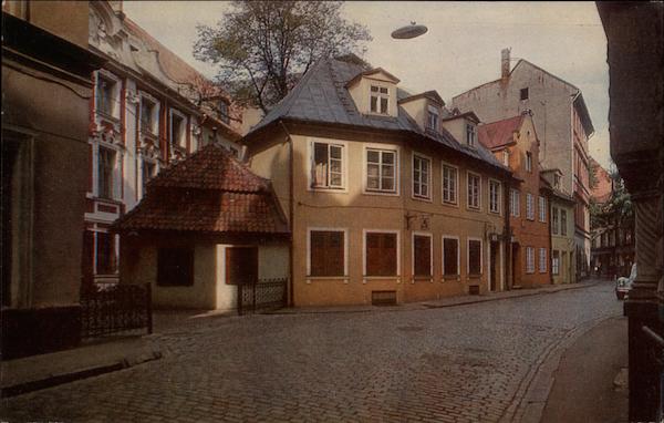 Dwelling houses in Jauniela (New Street) 16th-20th centuries Riga Latvia