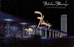 Fabulous Flamingo Hotel Postcard