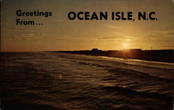 Shoreline with Late Summer Sunset Postcard