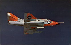 U.S. Navy A4D Aircraft with Bullpup "B" Missile attached Postcard Postcard