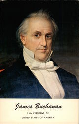 Portrait of James Buchanan Lancaster, PA Presidents Postcard Postcard