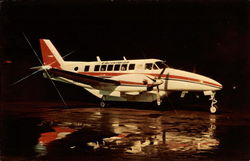 Christman Air System - Beech C-99 Airliner Postcard