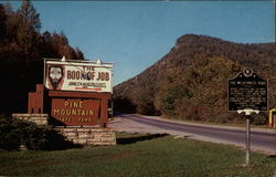 Entrance to Pine Mountain State Park on Hwy. 119 PIneville, KY Postcard Postcard