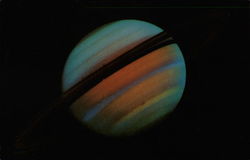 The Planet Saturn Postcard