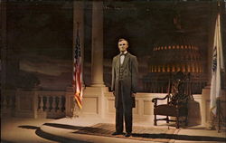 Mr. Lincoln - Disneyland USA Postcard