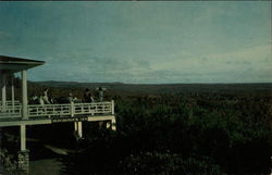 View from veranda of Mo-Nom-O-Nock Inn Postcard