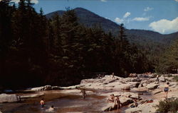 Rocky Gorge Picnic Area on Swift River, Passaconaway Postcard