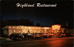 Highland Restaurant Postcard